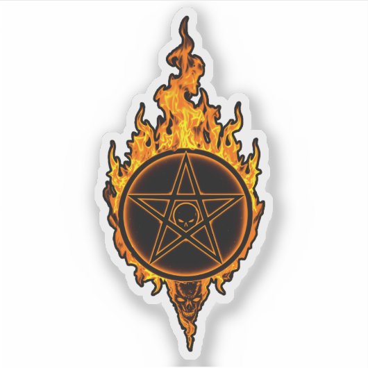 The Blazing Pentagram シール (正面)