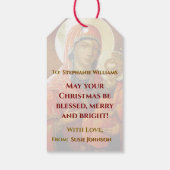 The Blessed Mother of God Icon ギフトタグ (裏面)