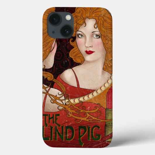 THE BLIND PIG™ヴィンテージ・アートワーク Case-Mate iPhoneケース (裏面)