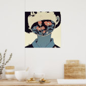 The Bloom of Silence - Surreal Graphic Art Poster ポスター (キッチン)