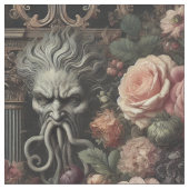 The Bloomeater's Sermon - Gothic Statement Tile ファブリック (クローズアップ)