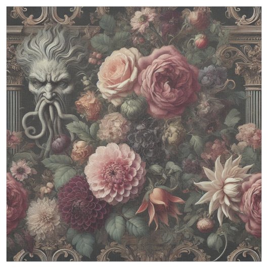 The Bloomeater's Sermon - Gothic Statement Tile ファブリック (見本)