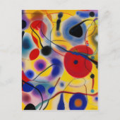 The Blue 10 Abstract Meets Red 6 ポストカード (正面)