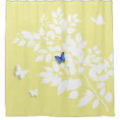 The Blue Butterfly has arrived シャワーカーテン (正面)