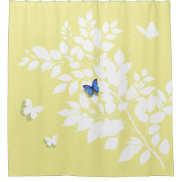 The Blue Butterfly has arrived シャワーカーテン