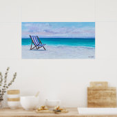 The Blue Chair Poster -王室の by Just Dahl ポスター (キッチン)