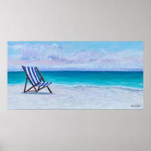 The Blue Chair Poster -王室の by Just Dahl