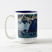 The blue dancers mug. ツートーンマグカップ (左)