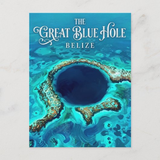 The Blue Hole Belize ポストカード (正面)