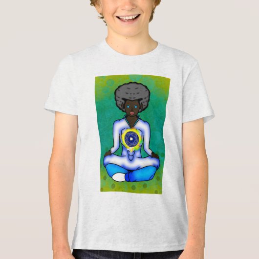 The blue light of protection トライブレンドＴシャツ (正面)