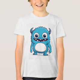 The blue Monster is protecting you トライブレンドＴシャツ