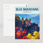 The Blue Mountains Australia ポストカード (正面/裏面)