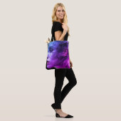 The Blue + Purple Girl in Smoke on a Tote Bag トートバッグ (モデル)