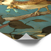 The blue songbird | Design for Nursery Wall Art ポスター (角)