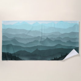 The blue valley ビーチタオル