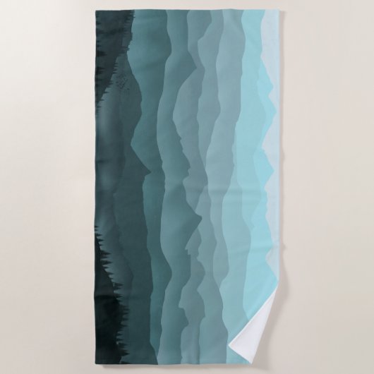 The blue valley ビーチタオル (正面)