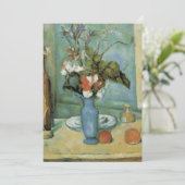 The Blue Vase (Flowers and Fruit) by Paul Cezanne (スタンド正面)