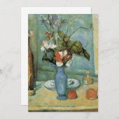 The Blue Vase (Flowers and Fruit) by Paul Cezanne (正面/裏面)