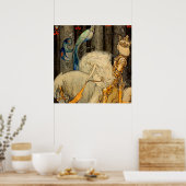 “The Bluebird” by John Bauer ポスター (キッチン)