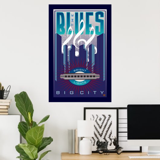 The Blues 2-Poster ポスター (ホームオフィス)