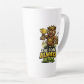 The Boar Always Wins カフェラテマグ (右アングル)