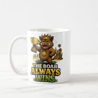 The Boar Always Wins コーヒーマグカップ