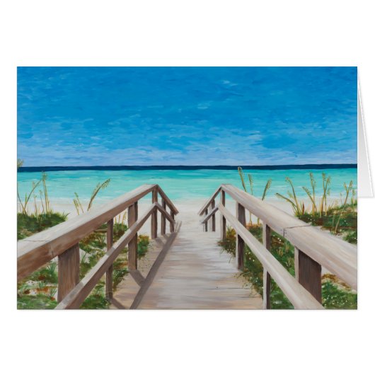 The Boardwalk painting, feel better card (正面横)