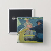 The Boatingパーティー, 1893-94 (キャンバス上の油) 缶バッジ (正面&裏面)