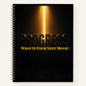 The Bold Command | Action Motivational Typography  ノートブック (正面)