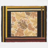 The Boldness of Fall フリースブランケット (正面(横))