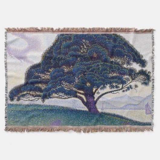 The Bonaventure Pine, Oil Painting, Paul Signac スローブランケット (正面)