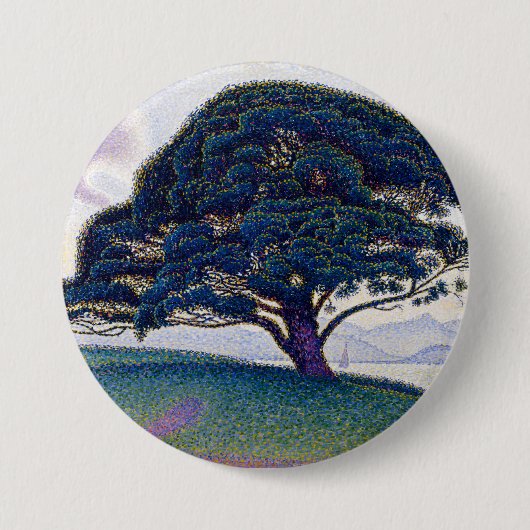 The Bonaventure Pine, Oil Painting, Paul Signac 缶バッジ (正面)