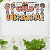 The Bond Between Mother And Child Is Unbreakable キッチンタオル (折り畳み)