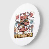 The Bond Between Mother And Child Is Unbreakable ラージ壁時計 (傾斜)