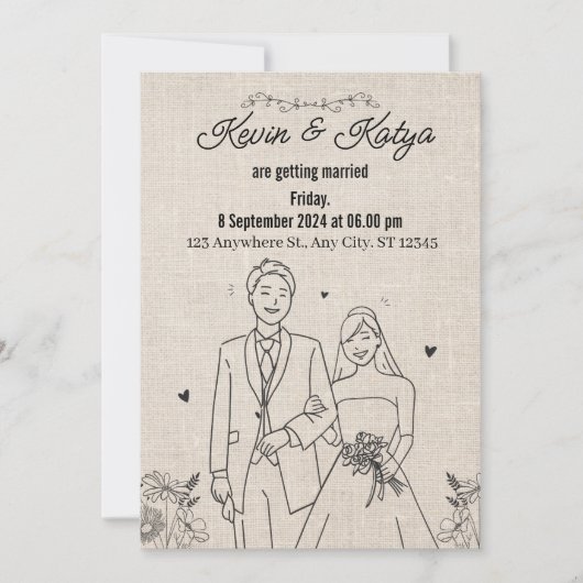 The bond of a lifetime: a wedding invitation シーズンカード (正面)