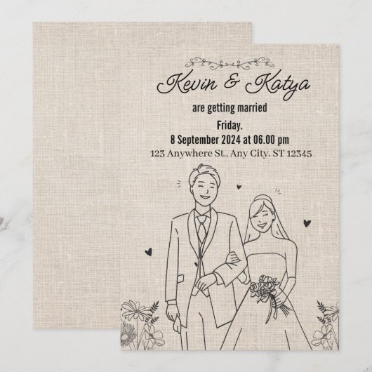 The bond of a lifetime: a wedding invitation シーズンカード (正面/裏面)