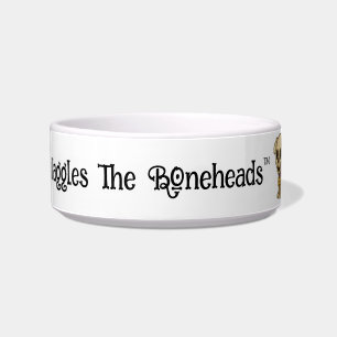 「The Boneheads」のかわいい骸骨犬ワグルス  ボウル