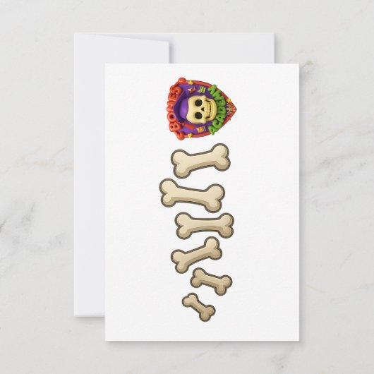 The Boneheads™ パーティー 招待状 (裏面)