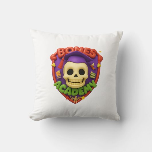 🦴 The Boneheads™ Throw Pillow クッション (正面)