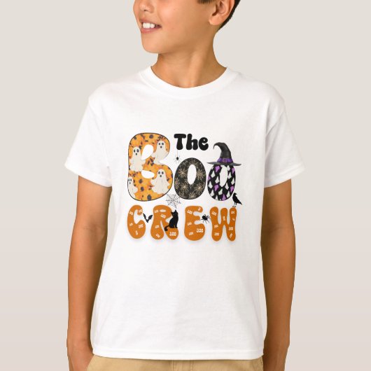 The Boo Crewハロウィンカラフルファミリーマッチング Tシャツ (正面)