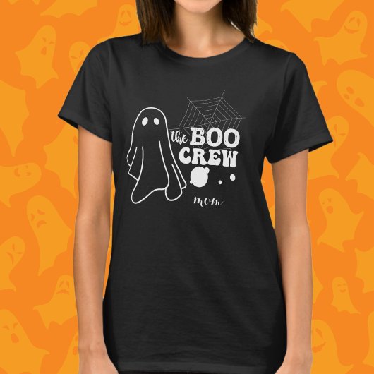 The Boo Crewホワイトハロウィンファミリーマッチングママ Tシャツ