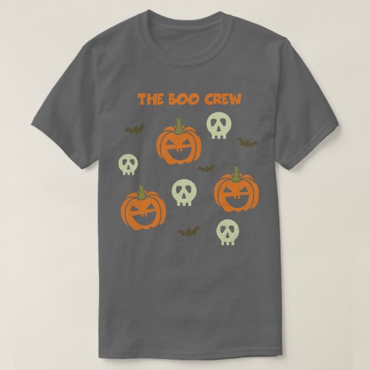 The Boo Crew面白いハロウィーンパーティーティー怖いギフト Tシャツ (デザイン正面)