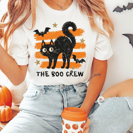 The Boo Crew 黒猫ハロウィンTシャツ Tシャツ