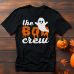 The Boo Crew Funny Halloween Family Matching Gift Tシャツ<br><div class="desc">ファミリーモダンマッチングのハロウィーンシャツデザインは、オレンジと白のレタリングで少し幽霊アクセントの「The Boo Crew」文字を特徴とする。乗組員の各メンバーにNOWを注文。</div>