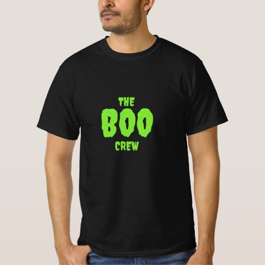 The BOO Crew, Green on Black Tシャツ (正面)