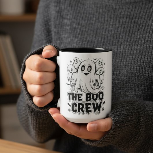 The Boo Crew Halloween Mug – Cute Spooky Ghost Cof マグカップ