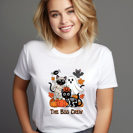 The Boo Crew Halloween Shirt – Funny Black, Orange トライブレンドＴシャツ