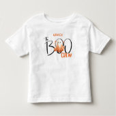 The Boo Crew Name モダン Halloween Toddler T-Shirt トドラーTシャツ (正面)
