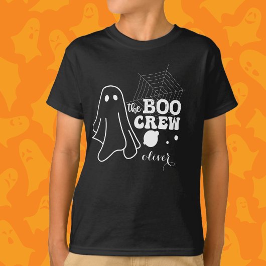 The Boo Crew White Halloween Family Matching Boy Tシャツ