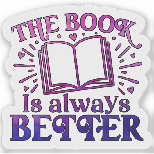 The Book is Always Better シール (正面)